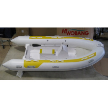 3.8m PVC Tube/Fiberglass Hall Rigid Inflatable Boat